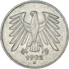 Moeda, Alemanha, 5 Mark, 1982