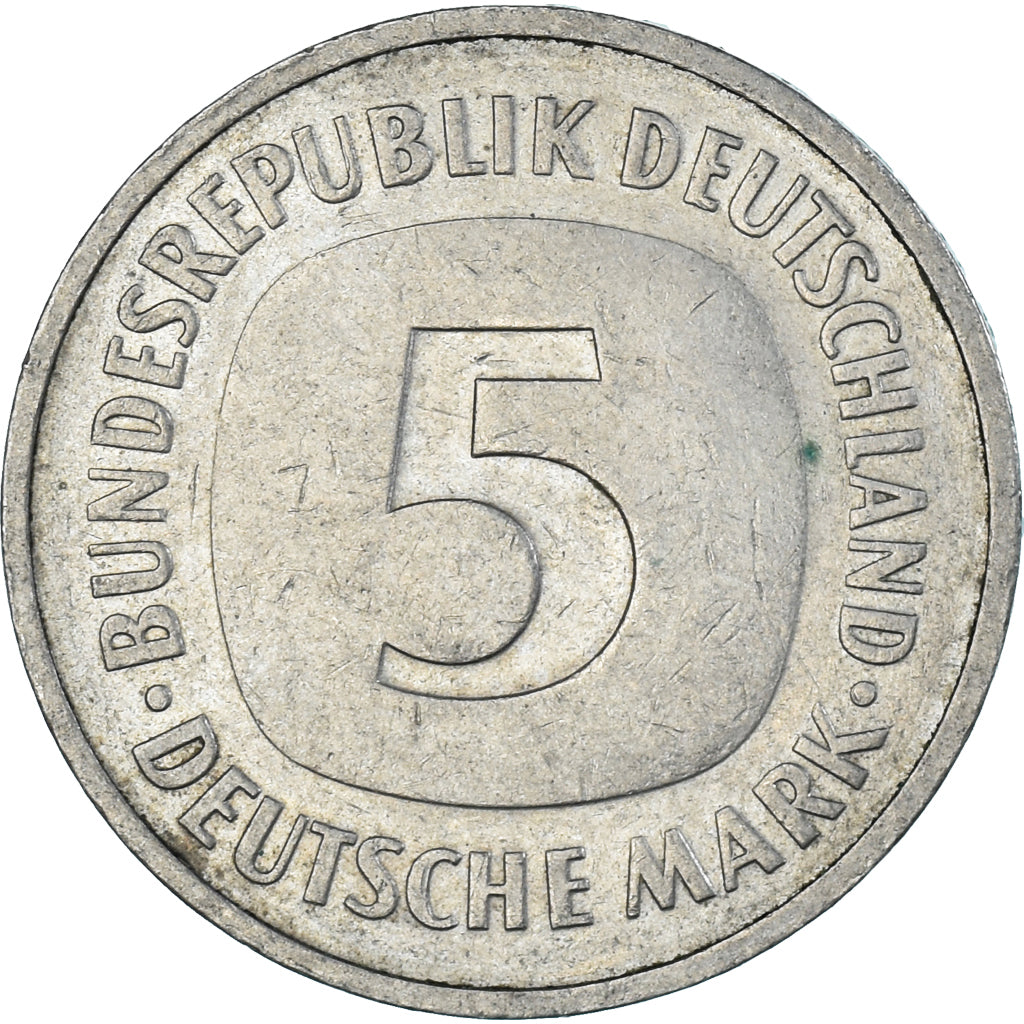 Moeda, Alemanha, 5 Mark, 1982