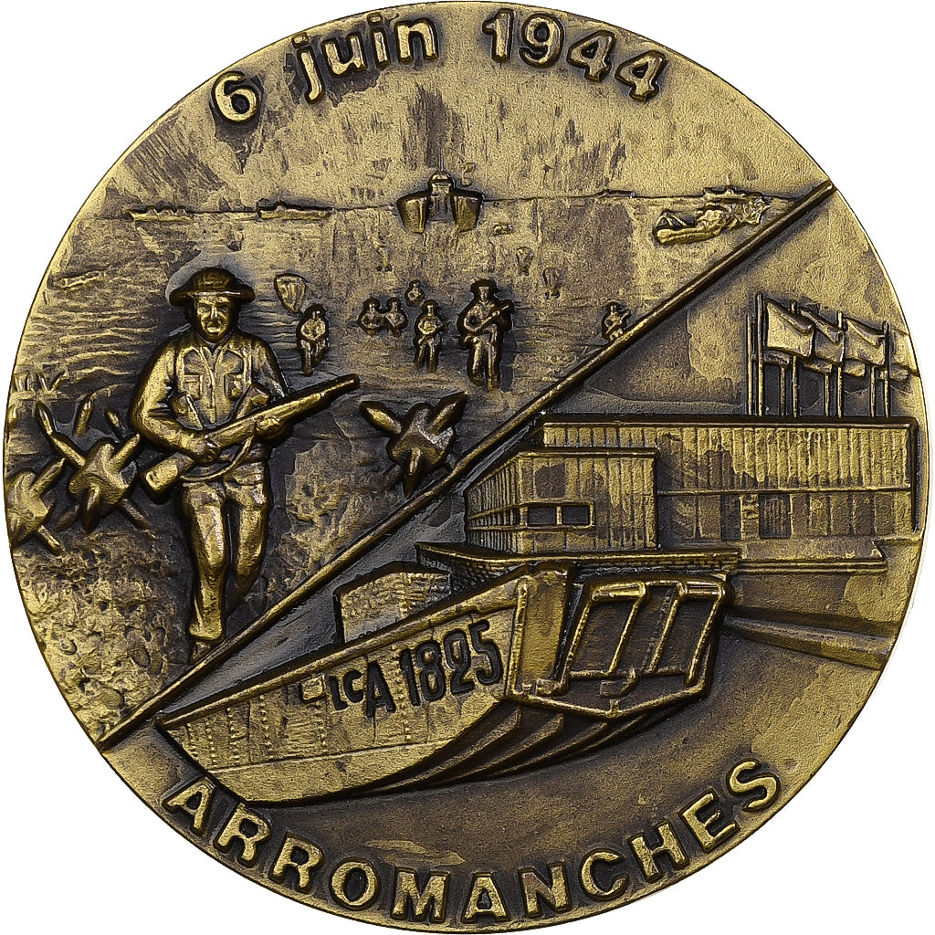 Francia, medalla, Arromanches - Débarquement allié, Bronce, AU55