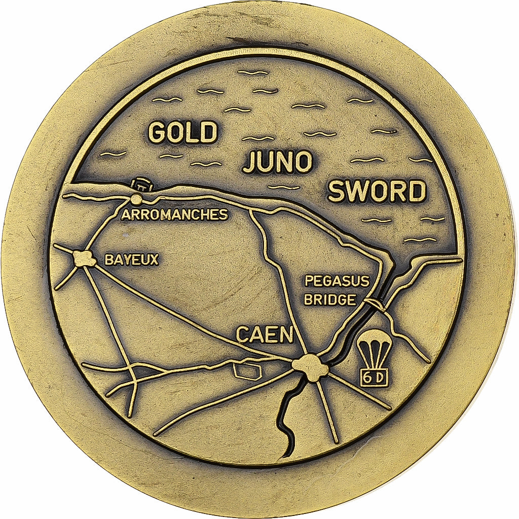 Francia, medalla, Arromanches - Débarquement allié, Bronce, AU55