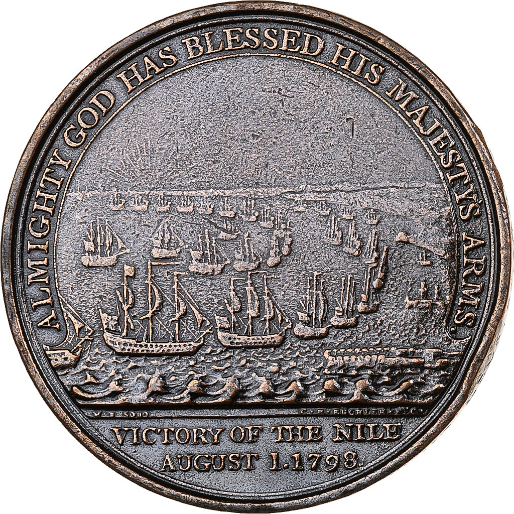 Great Britain, Medal, Horatio Nelson, Battle of the Nile, 1798, Copper