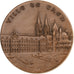 France, Médaille, Ville de Caen, 1969, Bronze, SUP, Baron