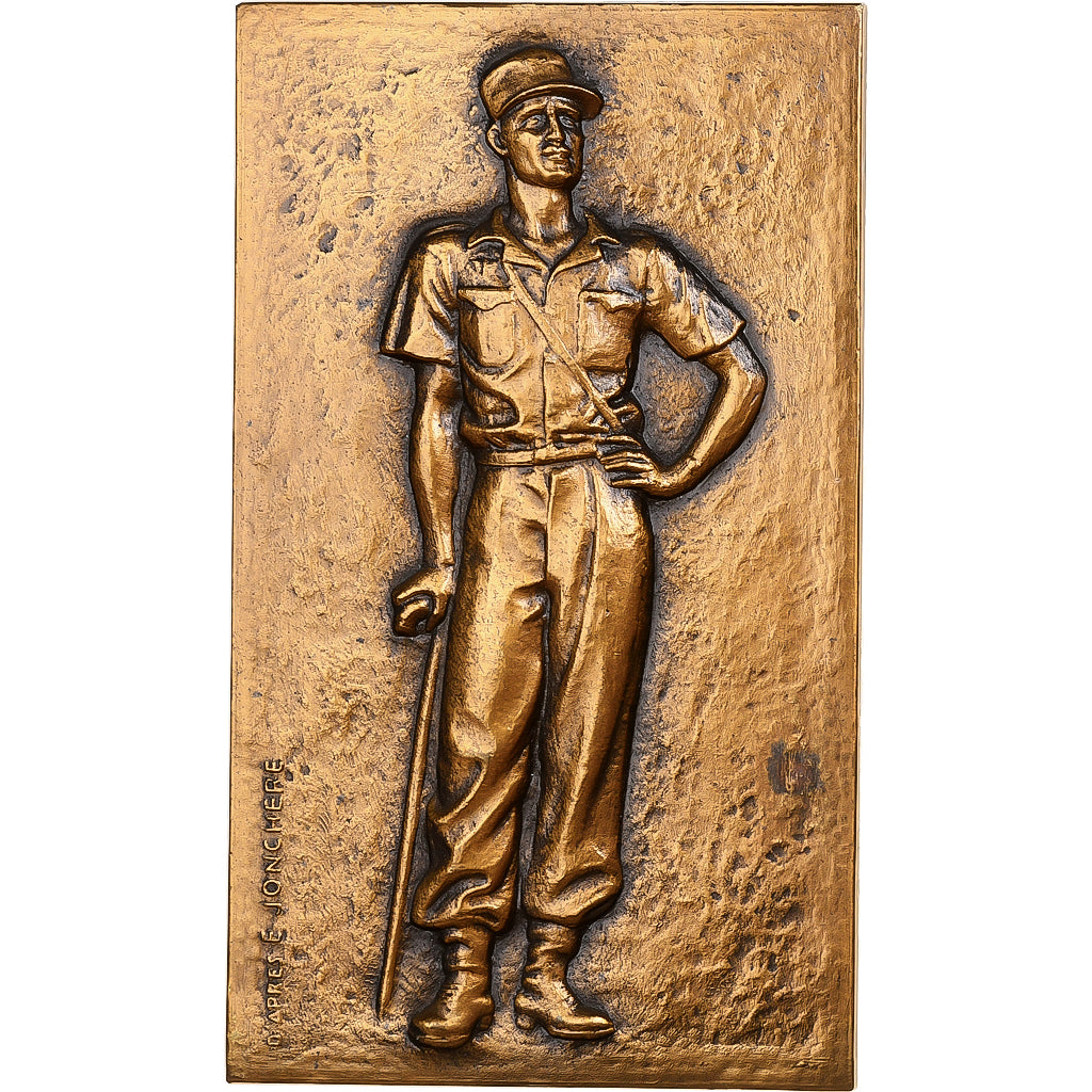 Frankreich, Medaille, Philippe Leclerc de Hauteclocque, 1947, Bronze, Guiraud