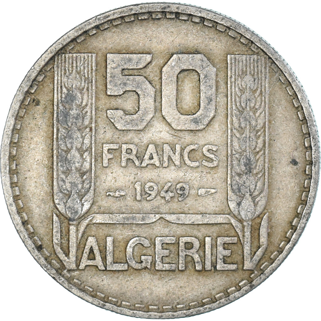 Monnaie, Algérie, 50 Francs, 1949