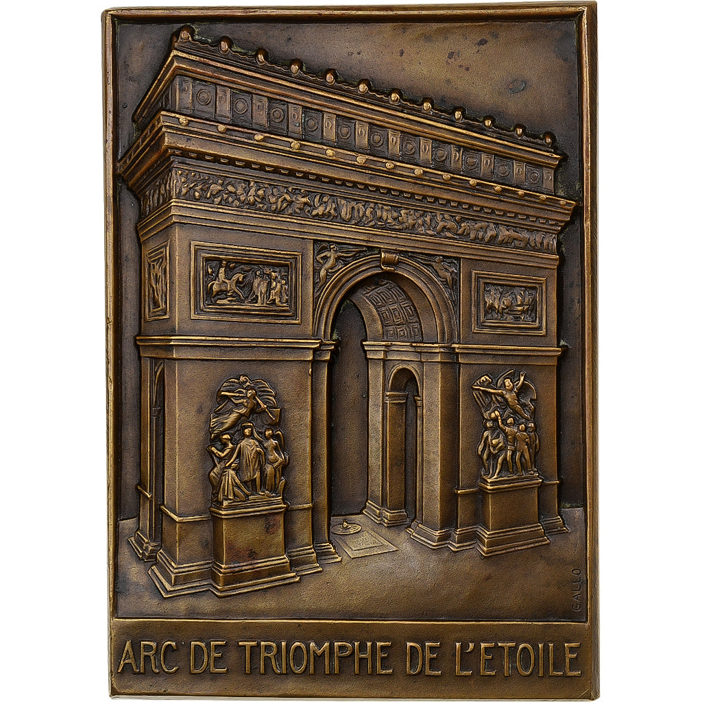 Francia, medaglia, Arc de Triomphe de l'Étoile, Bronzo, Gallo, SPL