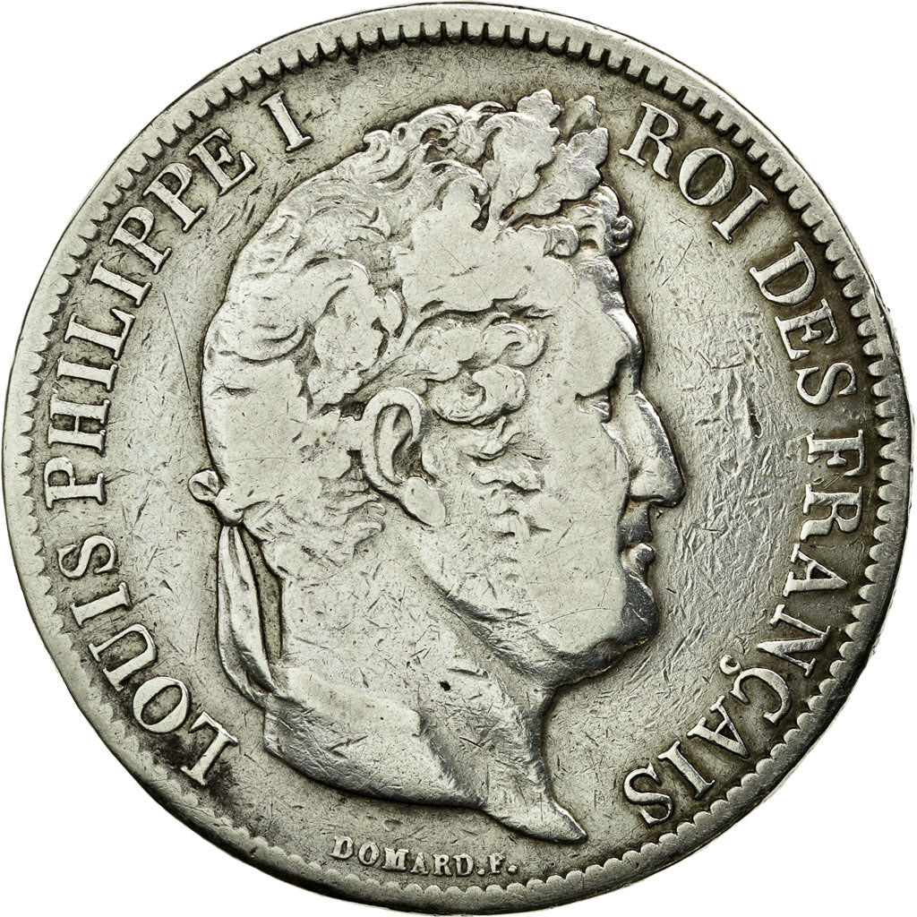 Coin, France, Louis-Philippe, 5 Francs, 1831, Lille, VF(20-25), Silver