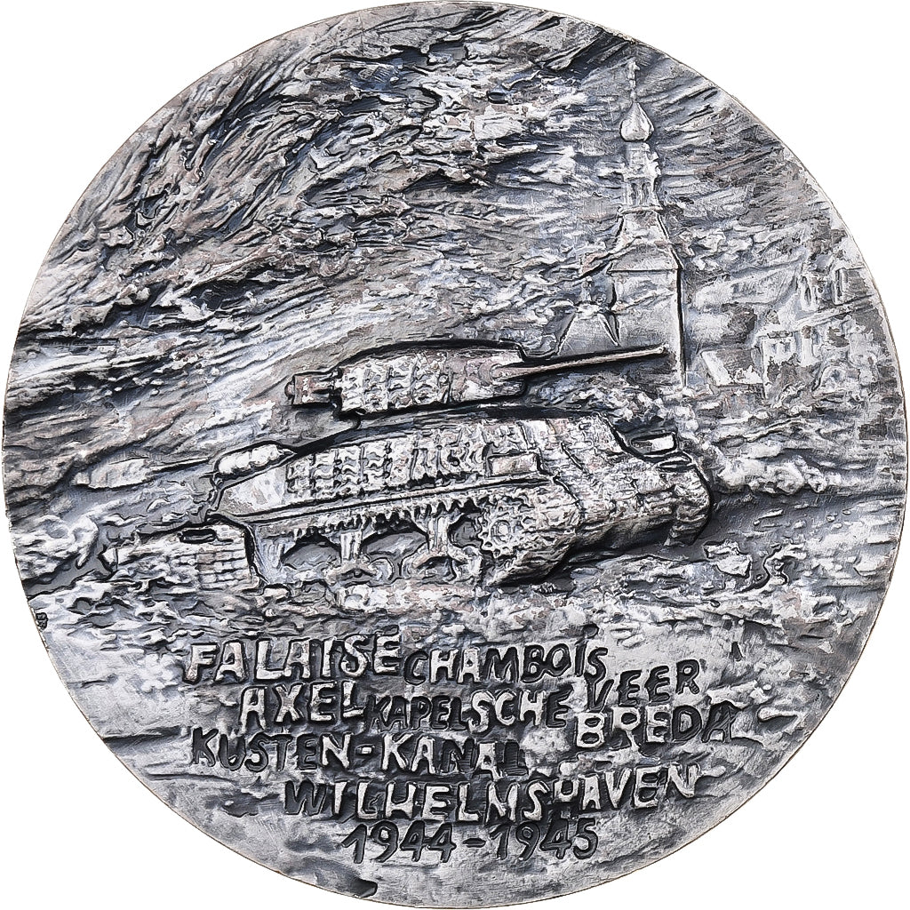 Polen, Medaille, Stanisław Maczek, Battle of Wilhelmshaven, 1987, Staal