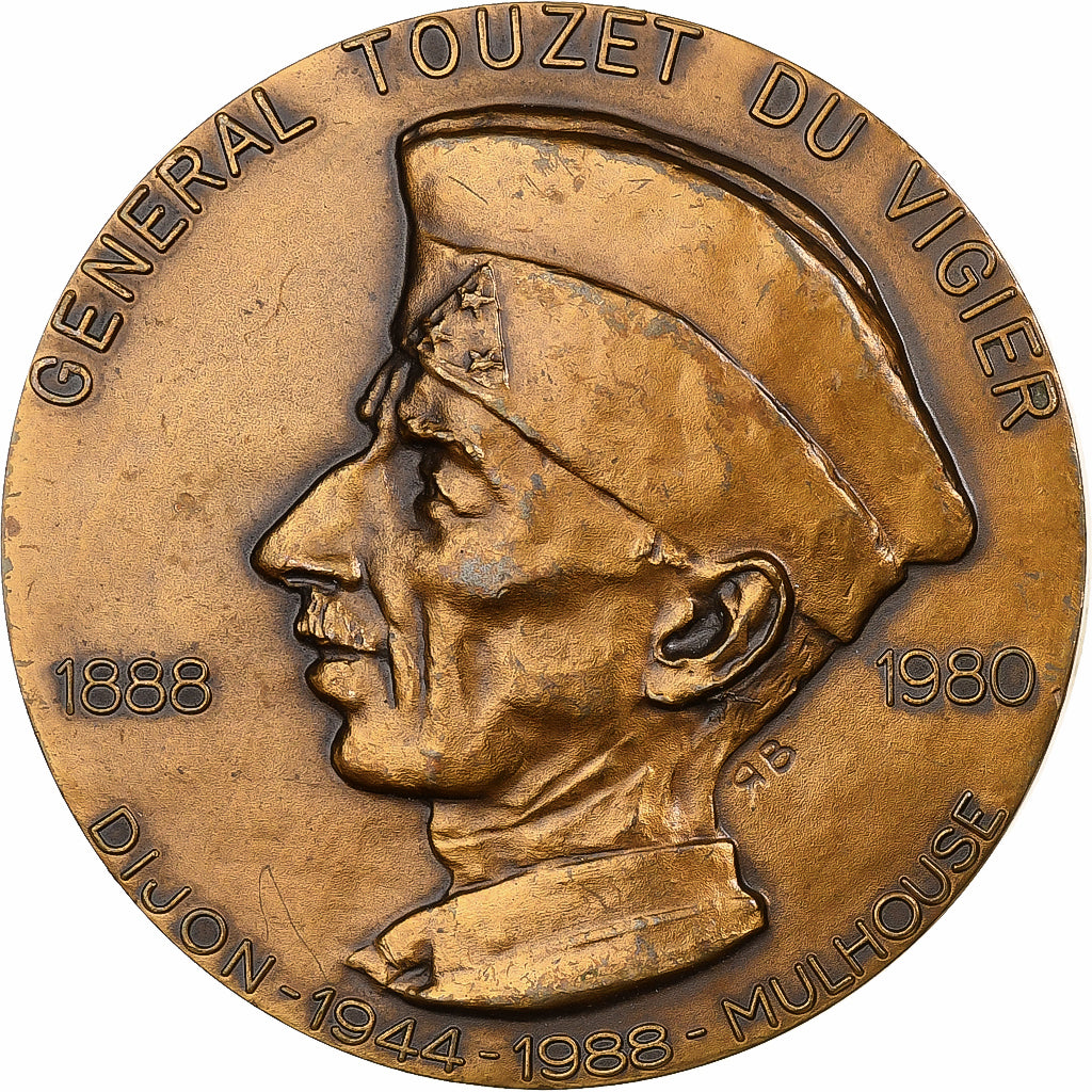 Francia, medaglia, Jean Touzet du Vigier, 1re Division Blindée, 1988, Bronzo