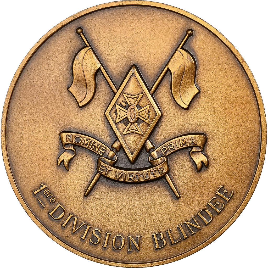 Francia, medaglia, Jean Touzet du Vigier, 1re Division Blindée, 1988, Bronzo