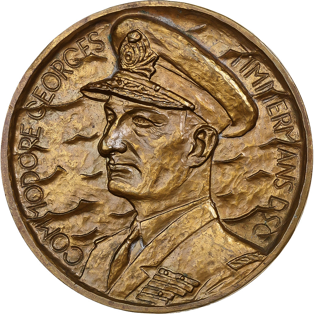 Belgia, medal, Georges Timmermans, Juno Beach, 1969, Brązowy, fisch, AU(55-58)