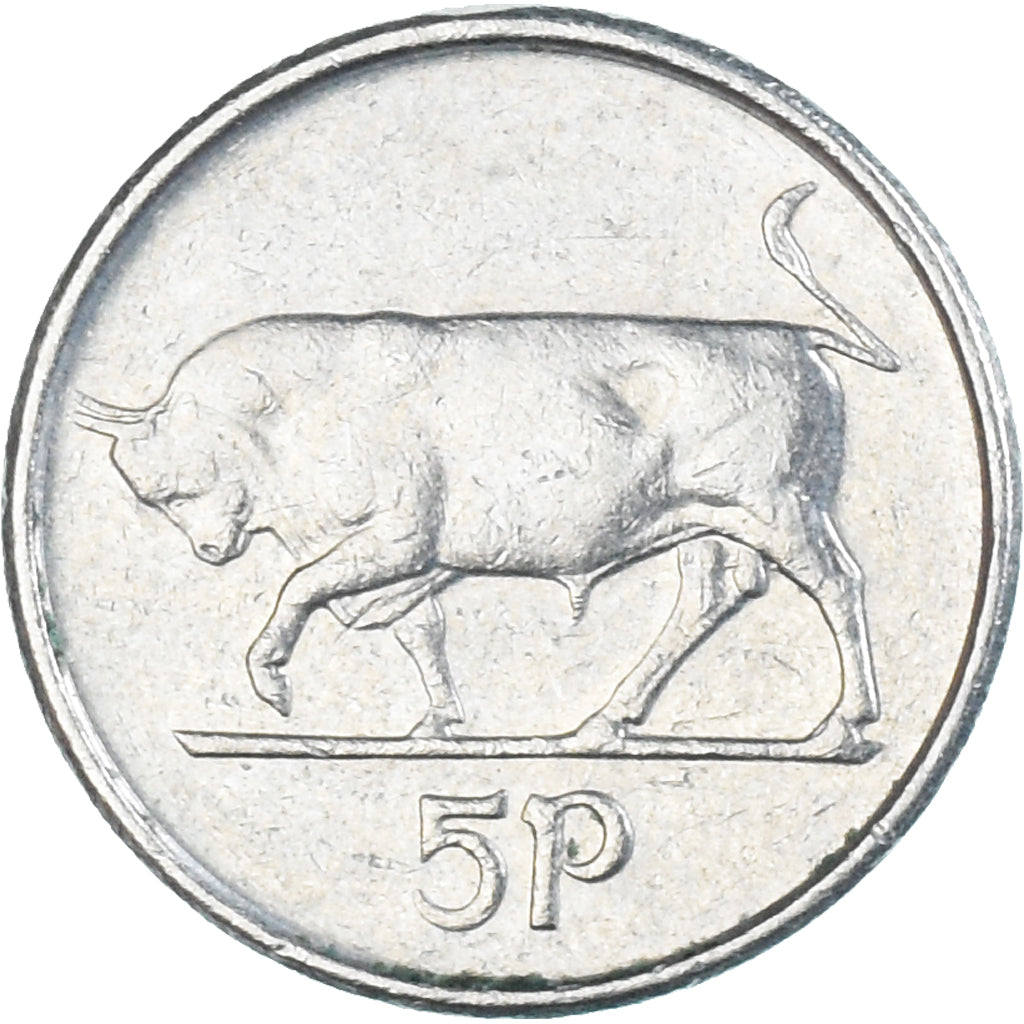 Moneda, Irlanda, 5 Pence, 1993