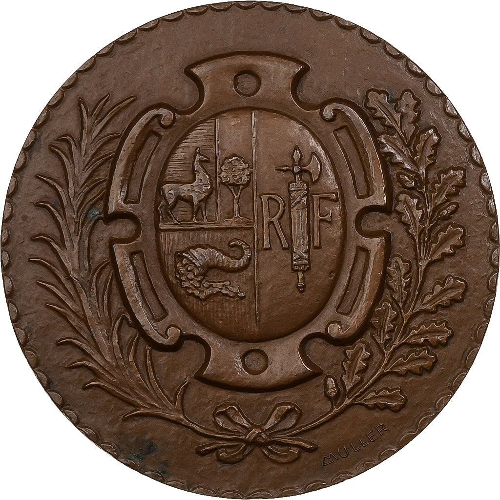 France, Medal, Exposition Française au Pérou, Lima, 1957, Bronze, Muller