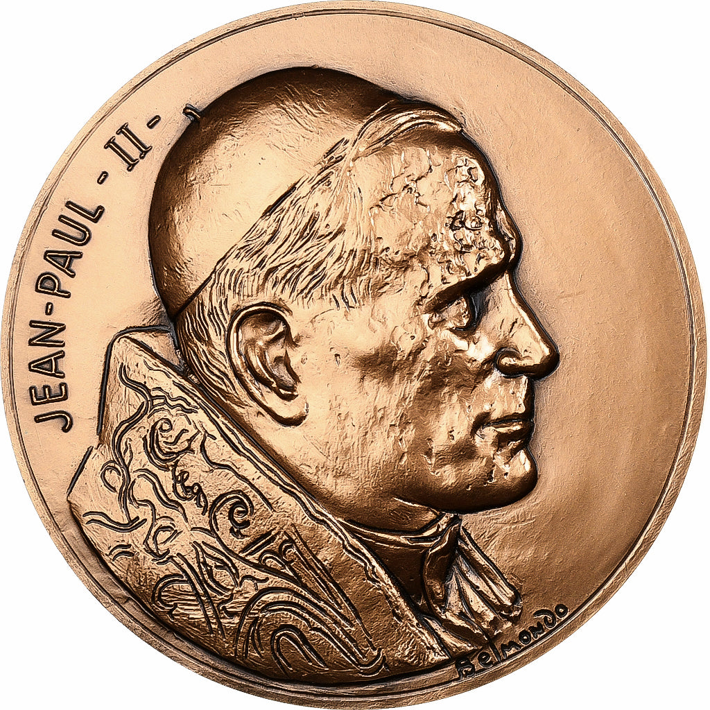 Vaticaan, Medaille, Jean Paul II, Dieu pour tous les Hommes, Bronzen, Belmondo