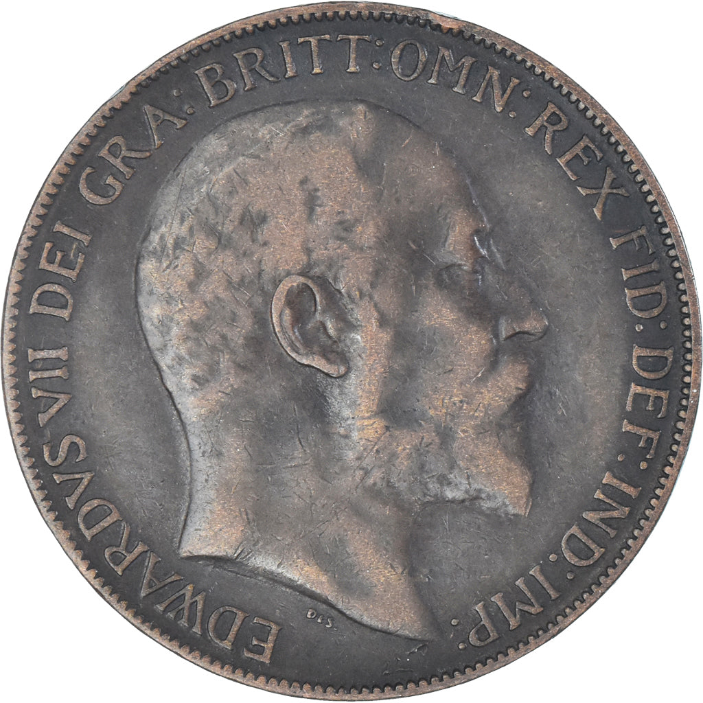Moneda, Gran Bretaña, Penny, 1909