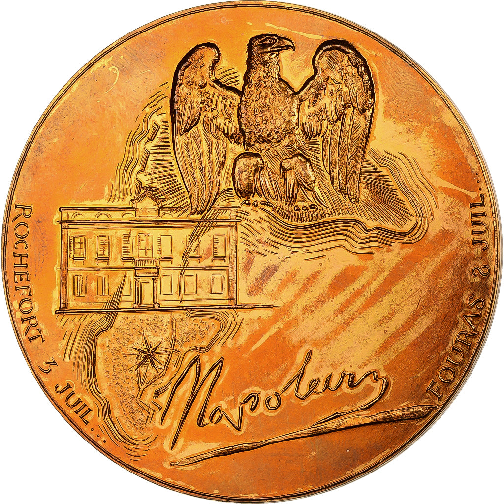 Frankrijk, Medaille, Napoléon sur le Bellerophon et Musée Napoléon, Bronzen