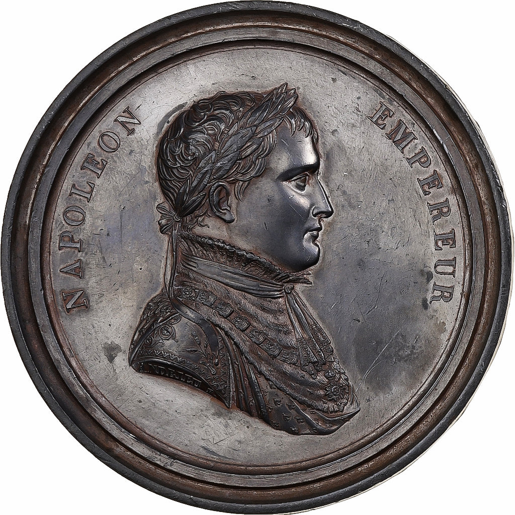 France, Médaille, Napoléon Ier, Etain, TTB+