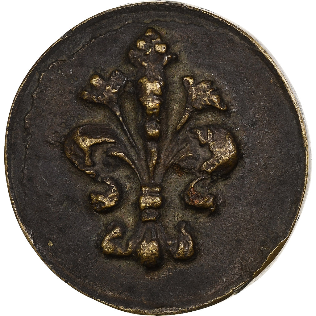 Italie, Médaille, Michel-Ange, Lys de Florence, Bronze, TTB