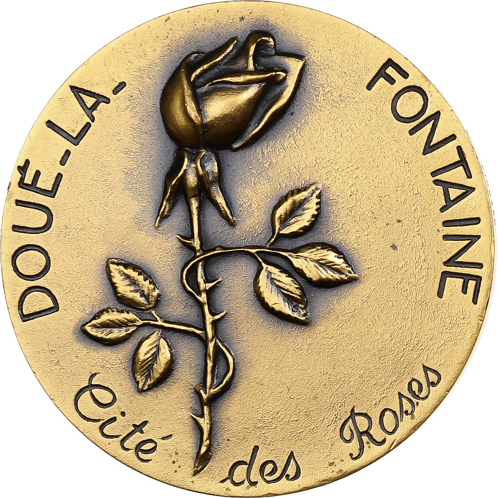 Frankrijk, Medaille, Comité de la Rose, Doué-la-Fontaine, 1986, Bronzen
