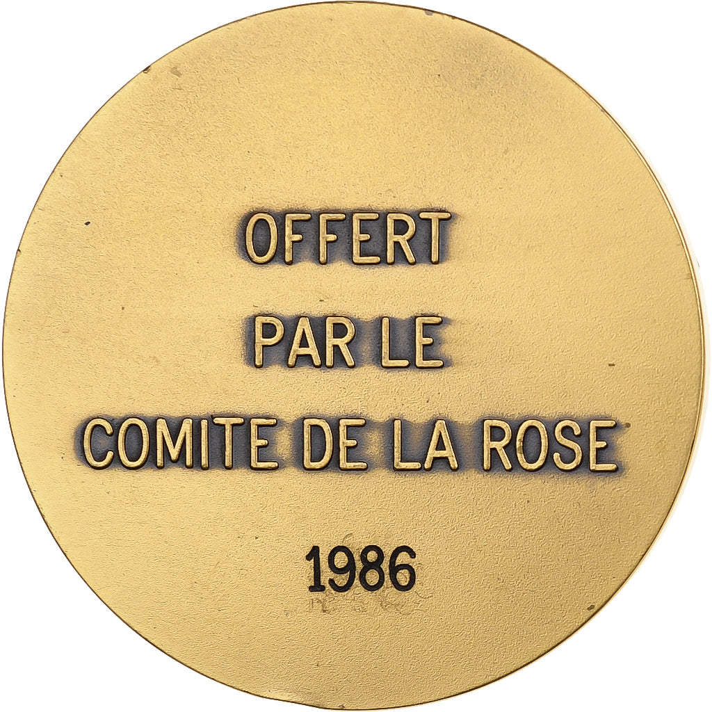 Frankrijk, Medaille, Comité de la Rose, Doué-la-Fontaine, 1986, Bronzen