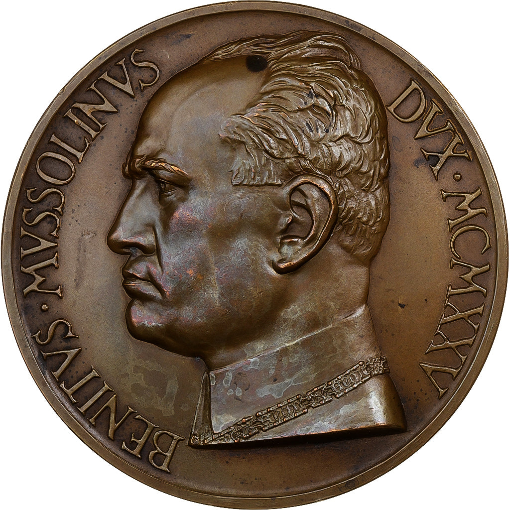 Italia, medaglia, Benito Mussolini, 1925, Bronzo, Mistruzzi, SPL-