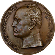 Italia, medaglia, Benito Mussolini, 1925, Bronzo, Mistruzzi, SPL-