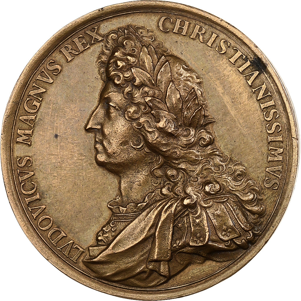 France, Medal, Louis XIV, 1694, Bronze, AU(55-58)