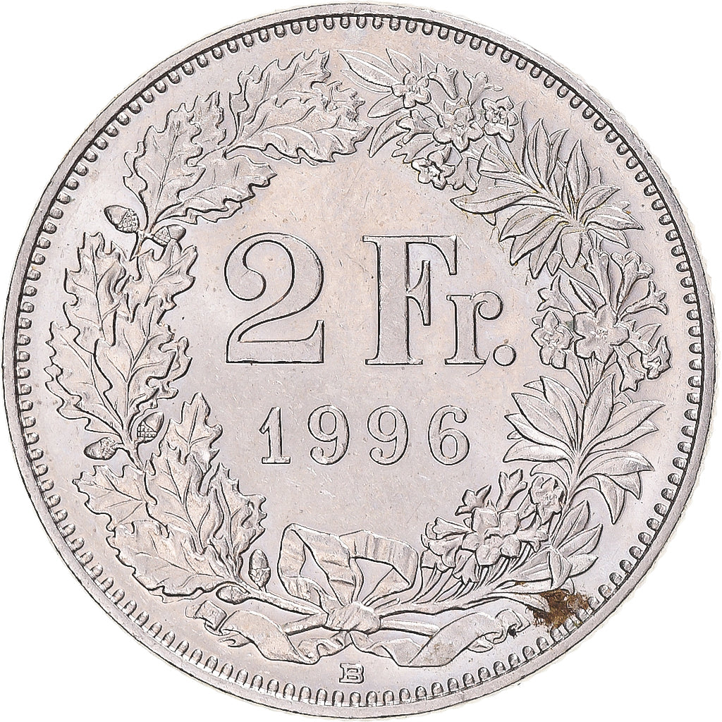 Coin, Switzerland, 2 Francs, 1996