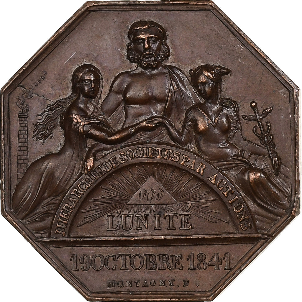 Francia, medaglia, Comptoir de Cambrai, 1847, Rame, Montagny, SPL-