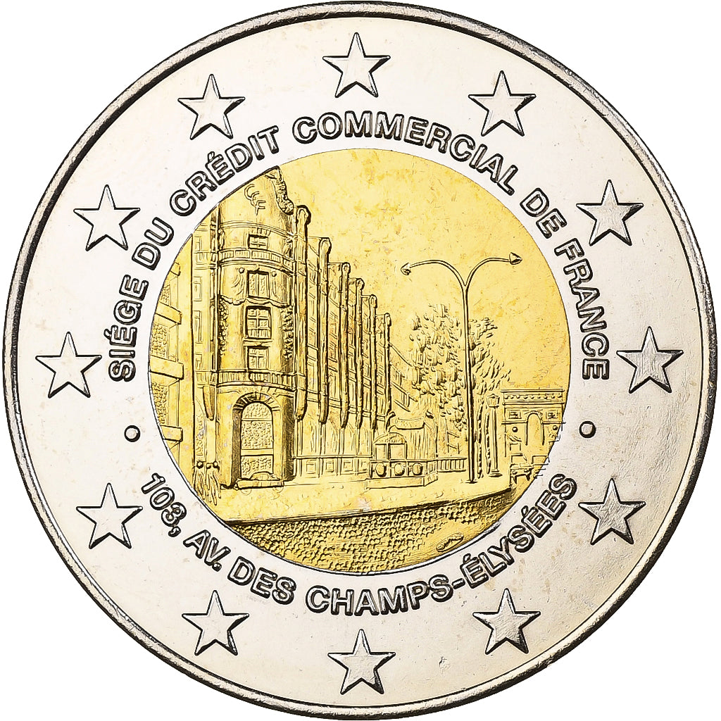 France, Medal, CCF, Avènement de l'Euro, 1999, Bimetallic, MS(63)