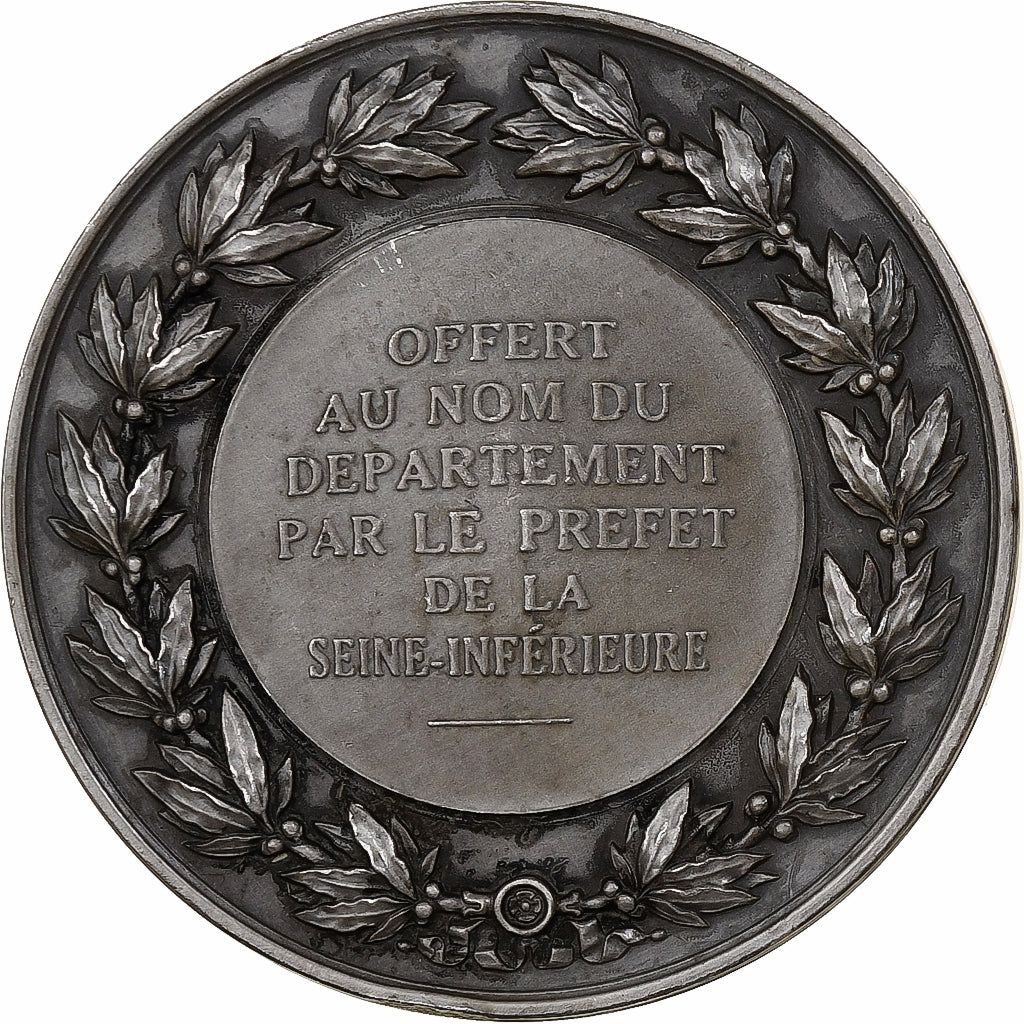 France, Medal, Préfet de la Seine-Inférieure, MDP, Silvered bronze, Oudiné