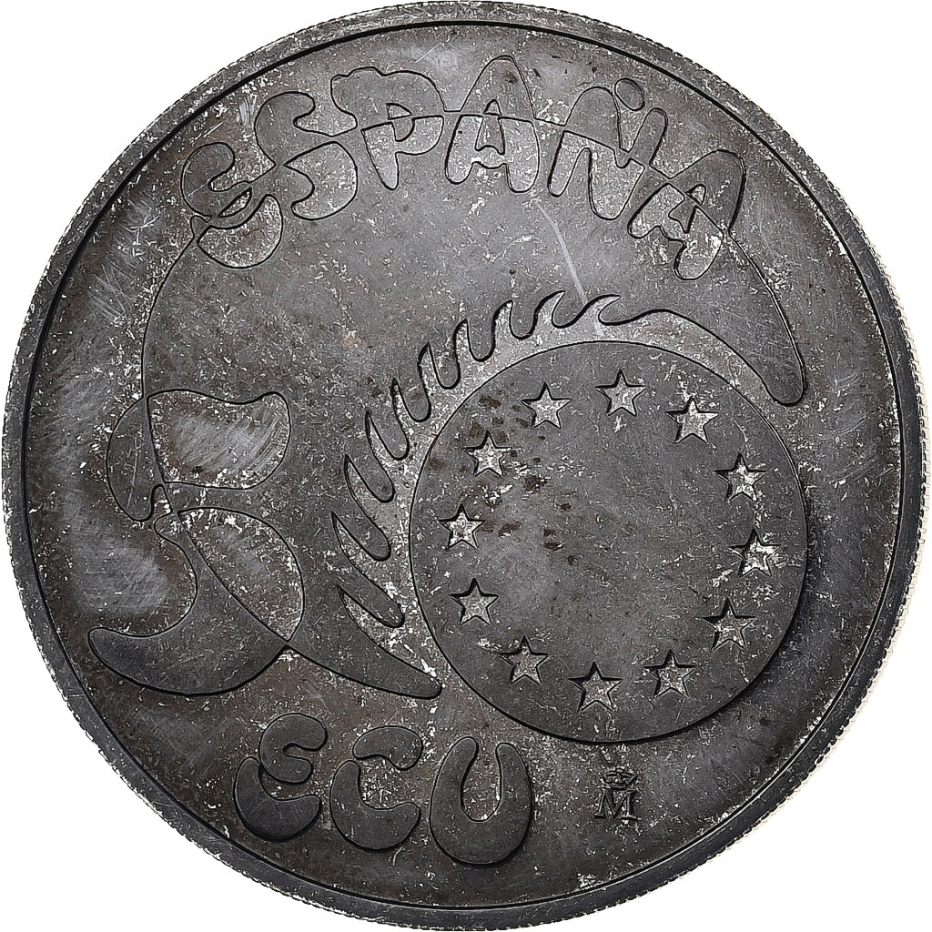Spagna, 5 Ecu, Charles Quint, 1989, Madrid, Argento, SPL-