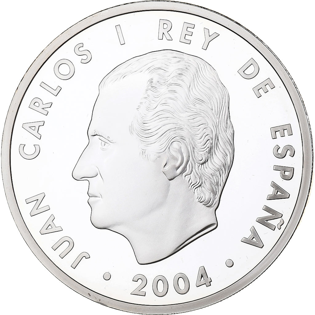 Spanje, Juan Carlos I, 10 Euro, Enlargement of EU, Proof, 2004, Madrid, Zilver