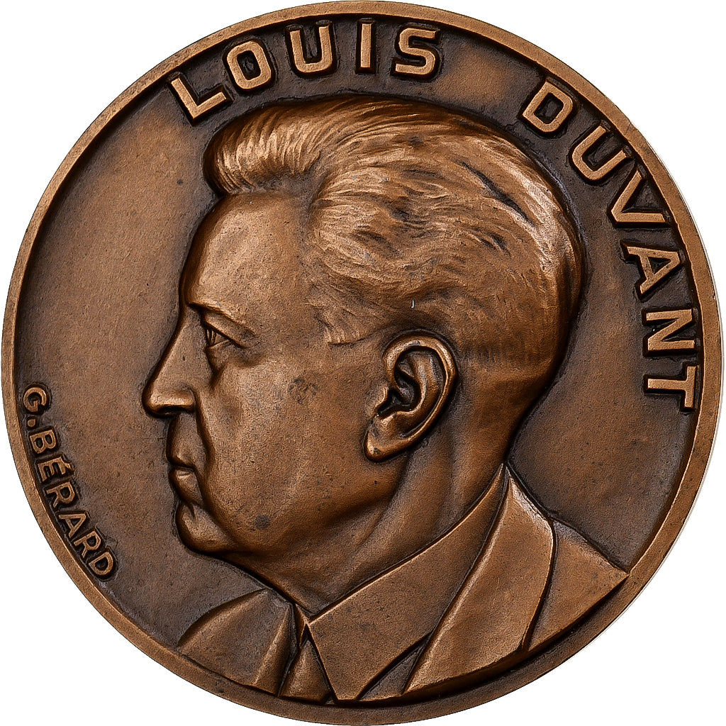 France, Medal, Louis Duvant, 1970, MDP, Bronze, Bérard, AU(55-58)