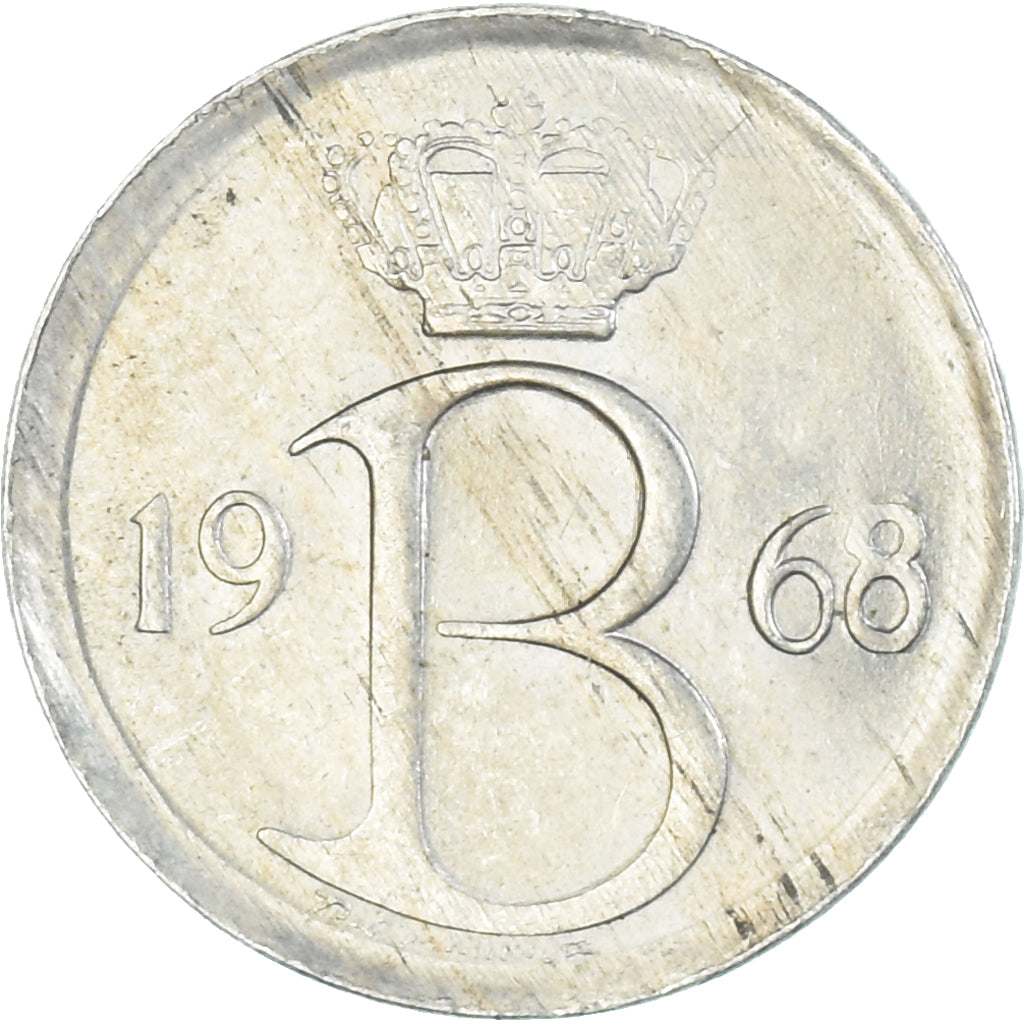 Monnaie, Belgique, 25 Centimes, 1968