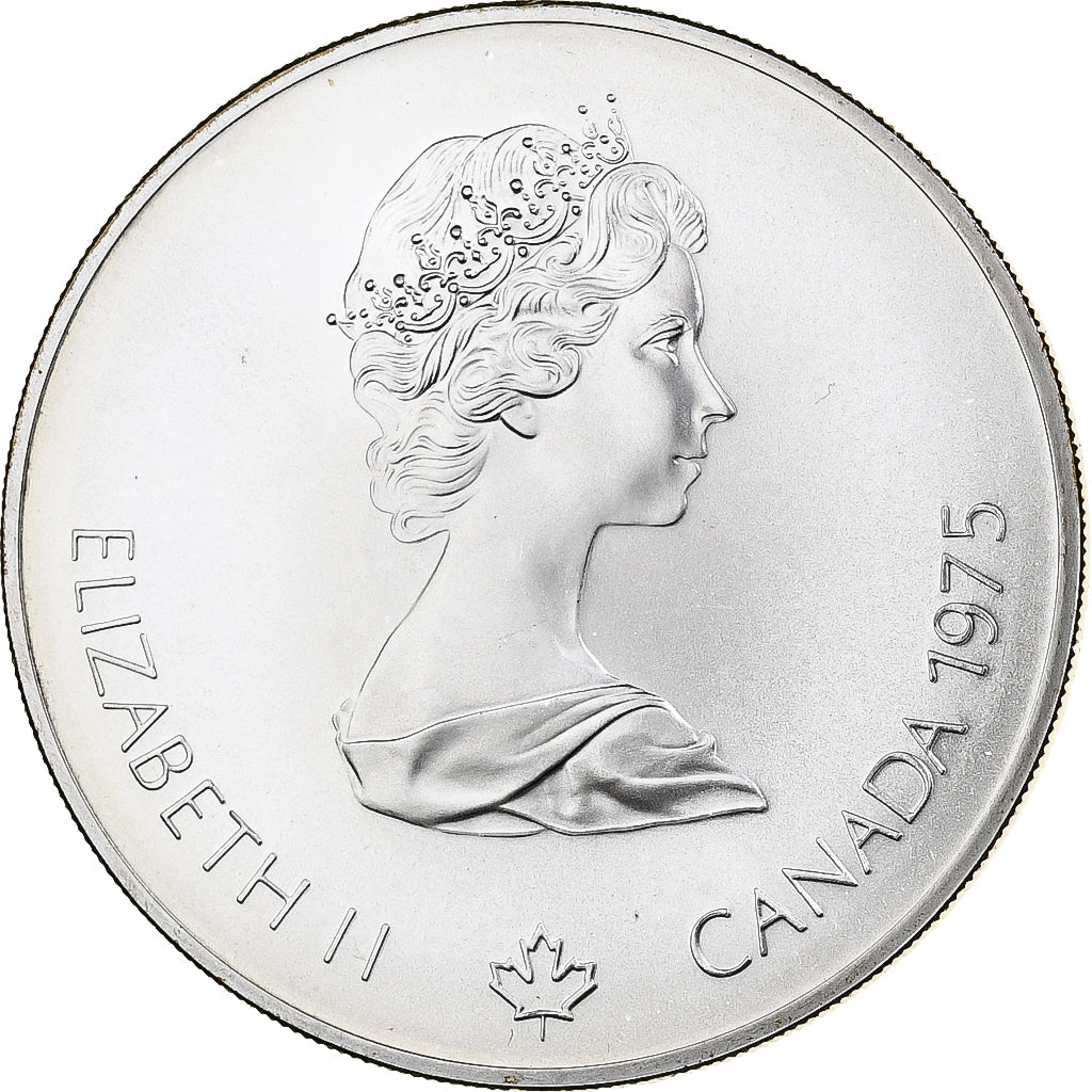 Canada, Elizabeth II, 5 Dollars, 1976 Olympics - Platform Diver, 1976, Ottawa