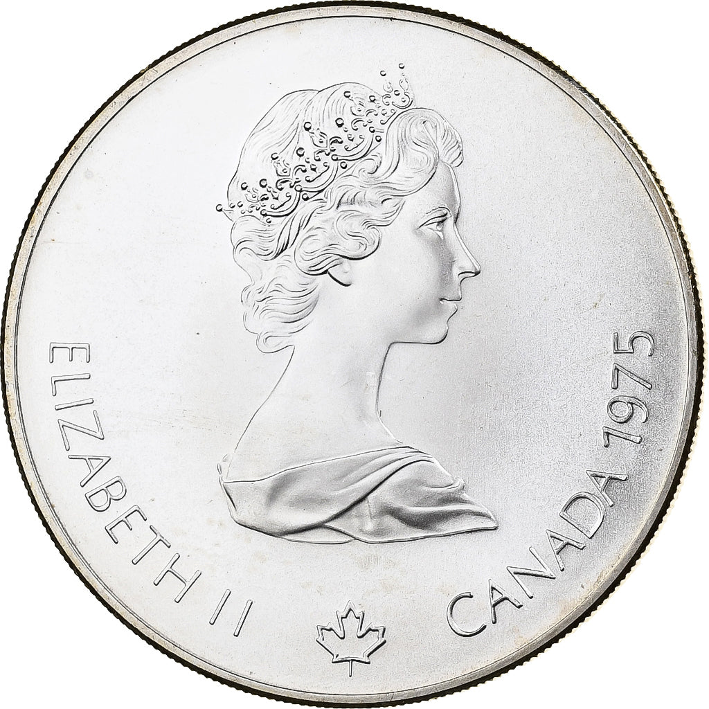 Canada, Elizabeth II, 5 Dollars, 1976 Olympics - Platform Diver, 1976, Ottawa