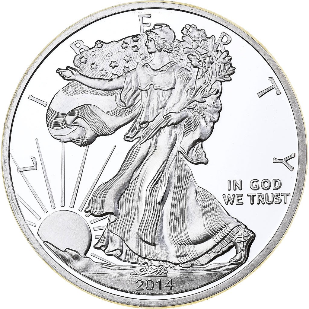United States, 1 Dollar, Silver Eagle, 2014, Philadelphia, Silver, MS(65-70)