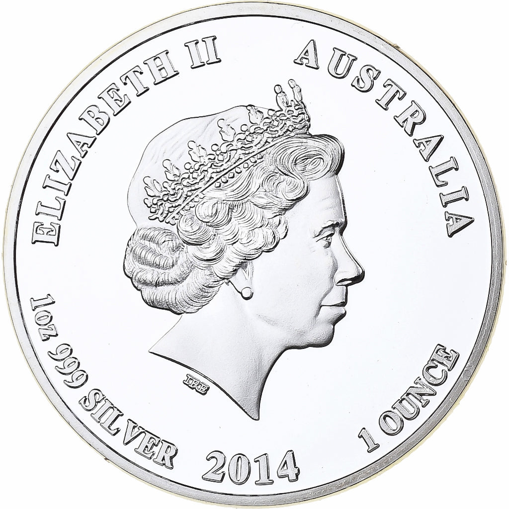 Australia, Elizabeth II, Dollar, Year of the Horse, 2014, Perth, Proof, Silver