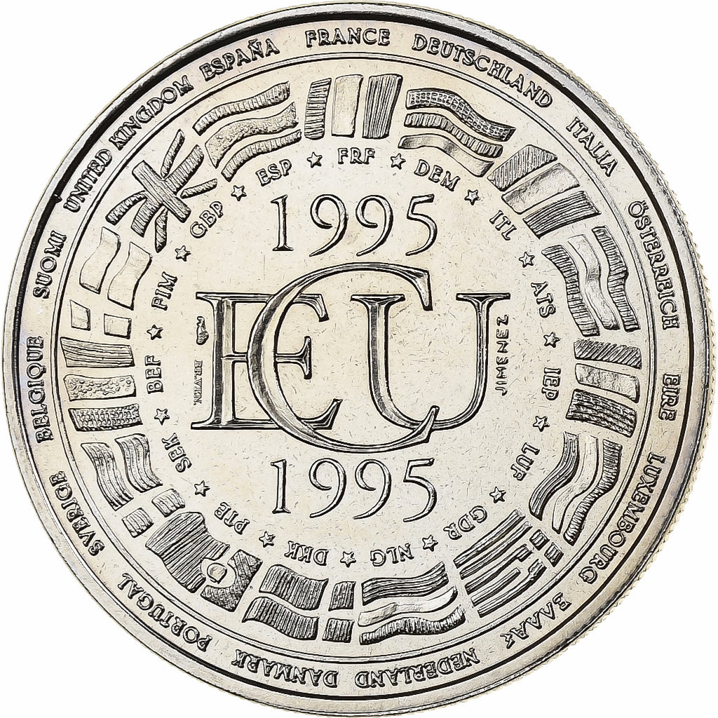 Frankrijk, Medaille, Ecu Europa, 1995, MDP, venetian bronze, PR+