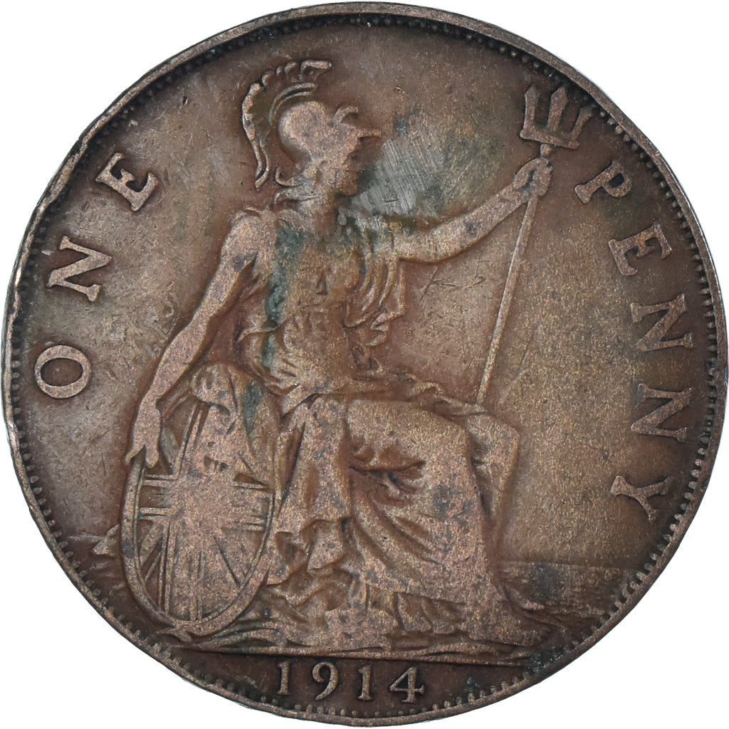 Coin, Great Britain, Penny, 1914