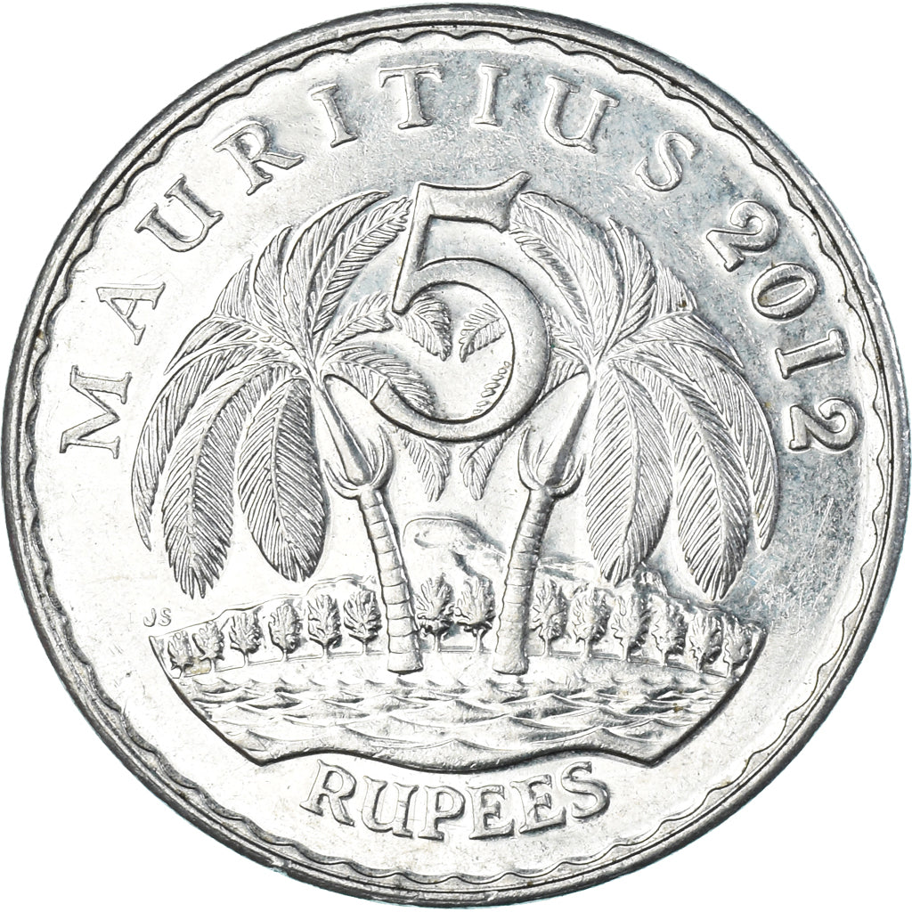 Coin, Mauritius, 5 Rupees, 2012
