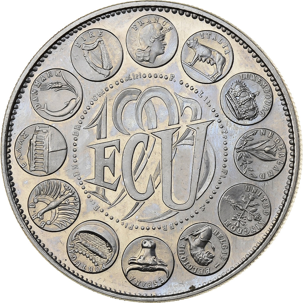 France, Medal, Ecu Europa, 1993, MDP, Copper-nickel, Rodier, MS(63)