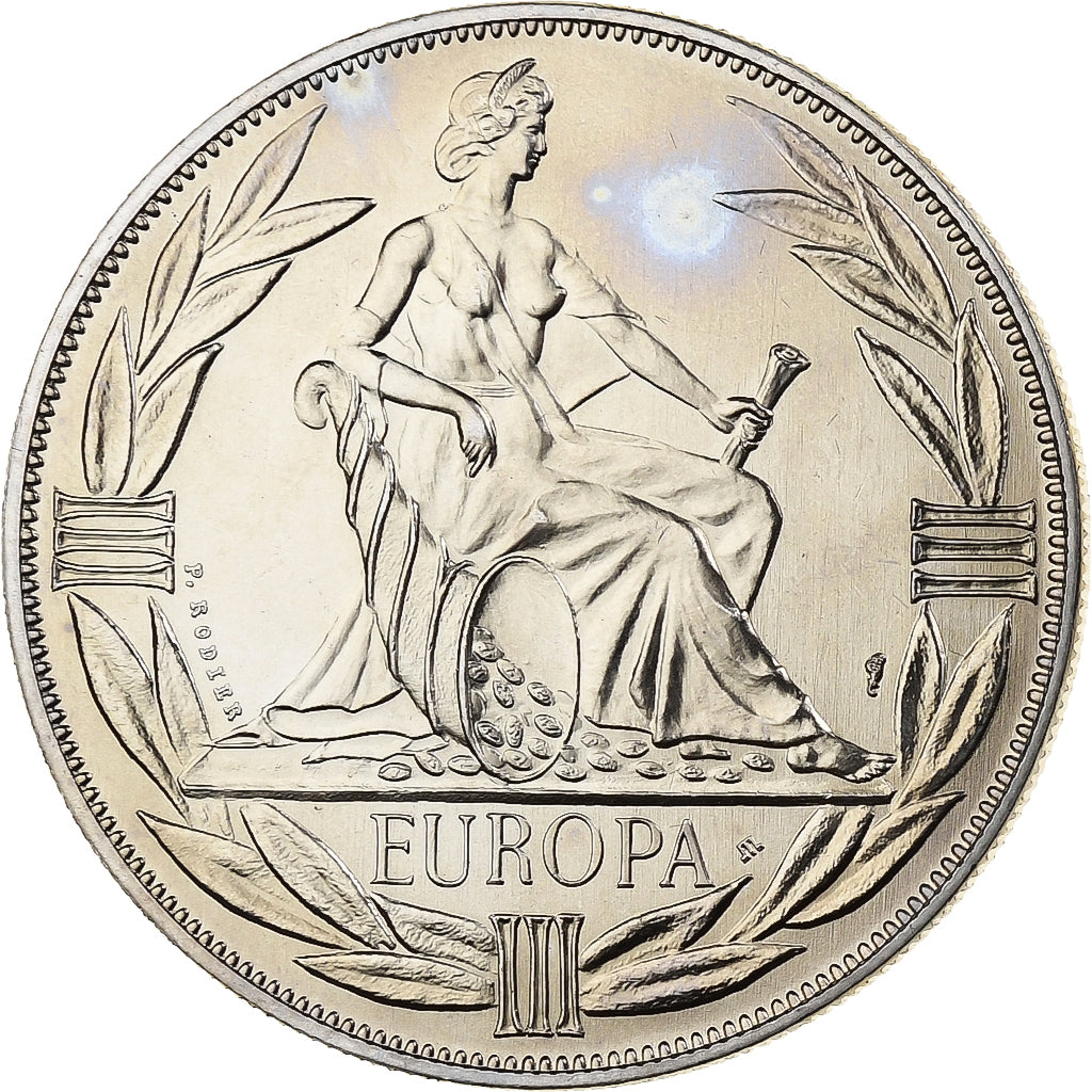 Francia, medaglia, Ecu Europa, 1984, MDP, Rame-nichel, Rodier, SPL