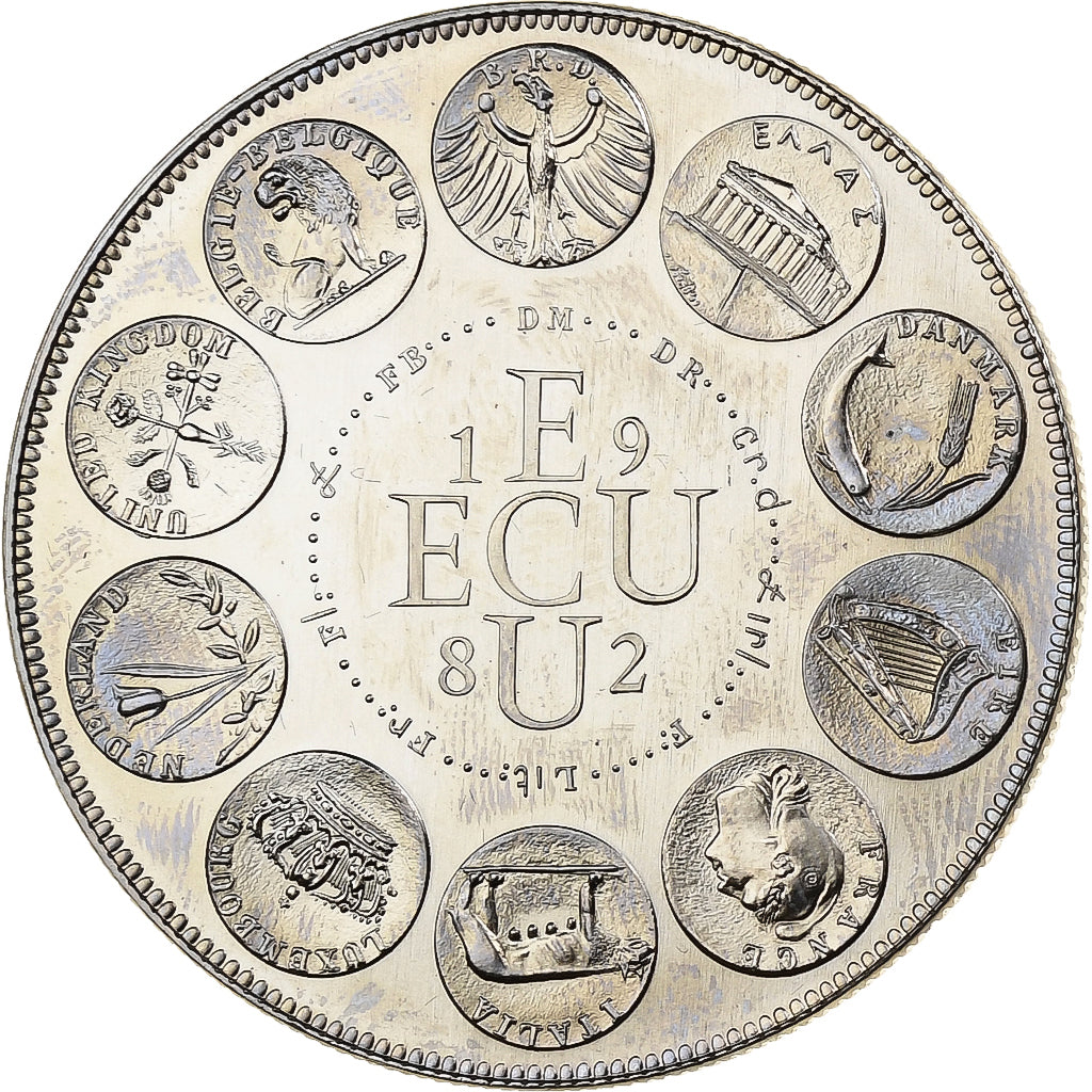 France, Medal, Ecu Europa, 1982, MDP, Copper-nickel, Rodier, MS(63)