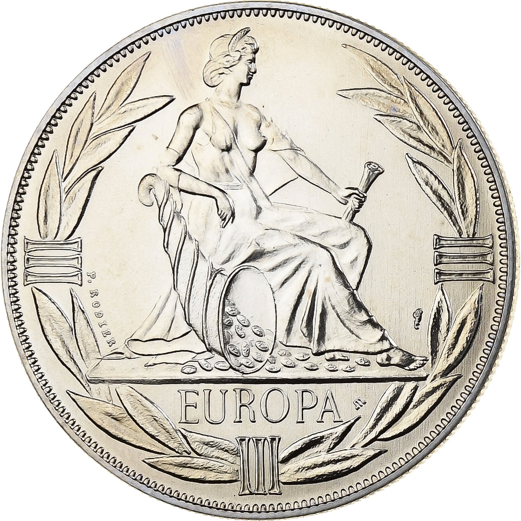 France, Medal, Ecu Europa, 1982, MDP, Copper-nickel, Rodier, MS(63)