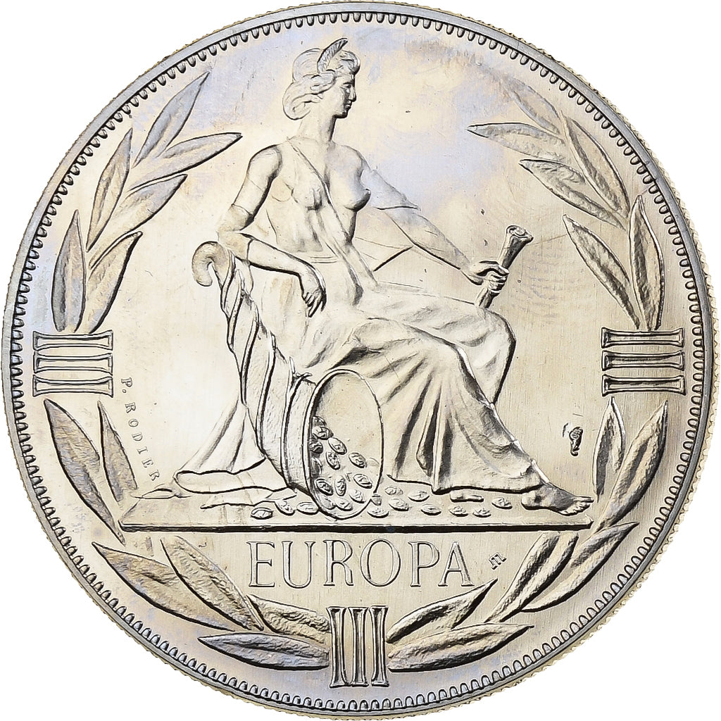 France, Medal, Ecu Europa, 1981, MDP, Copper-nickel, Rodier, MS(63)