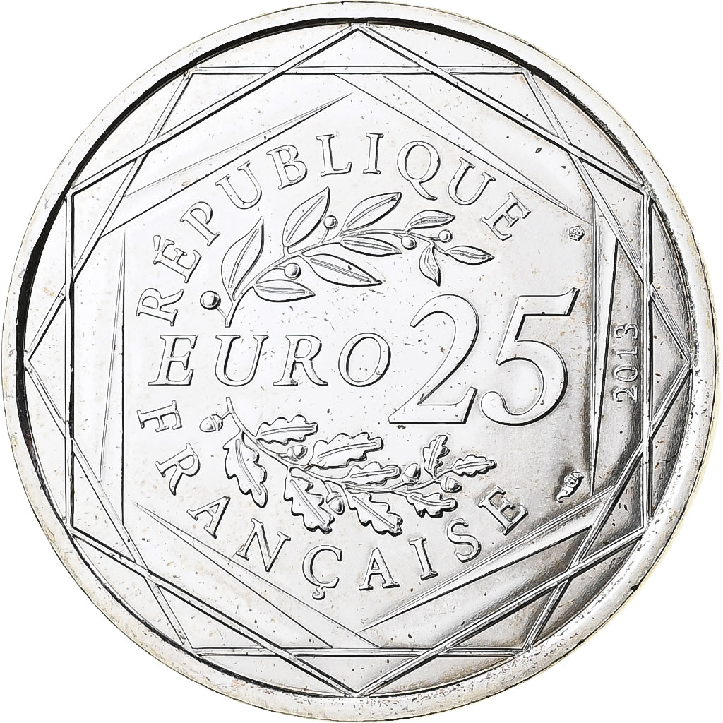 Francia, 25 Euro, Justice, 2013, MDP, Argento, FDC