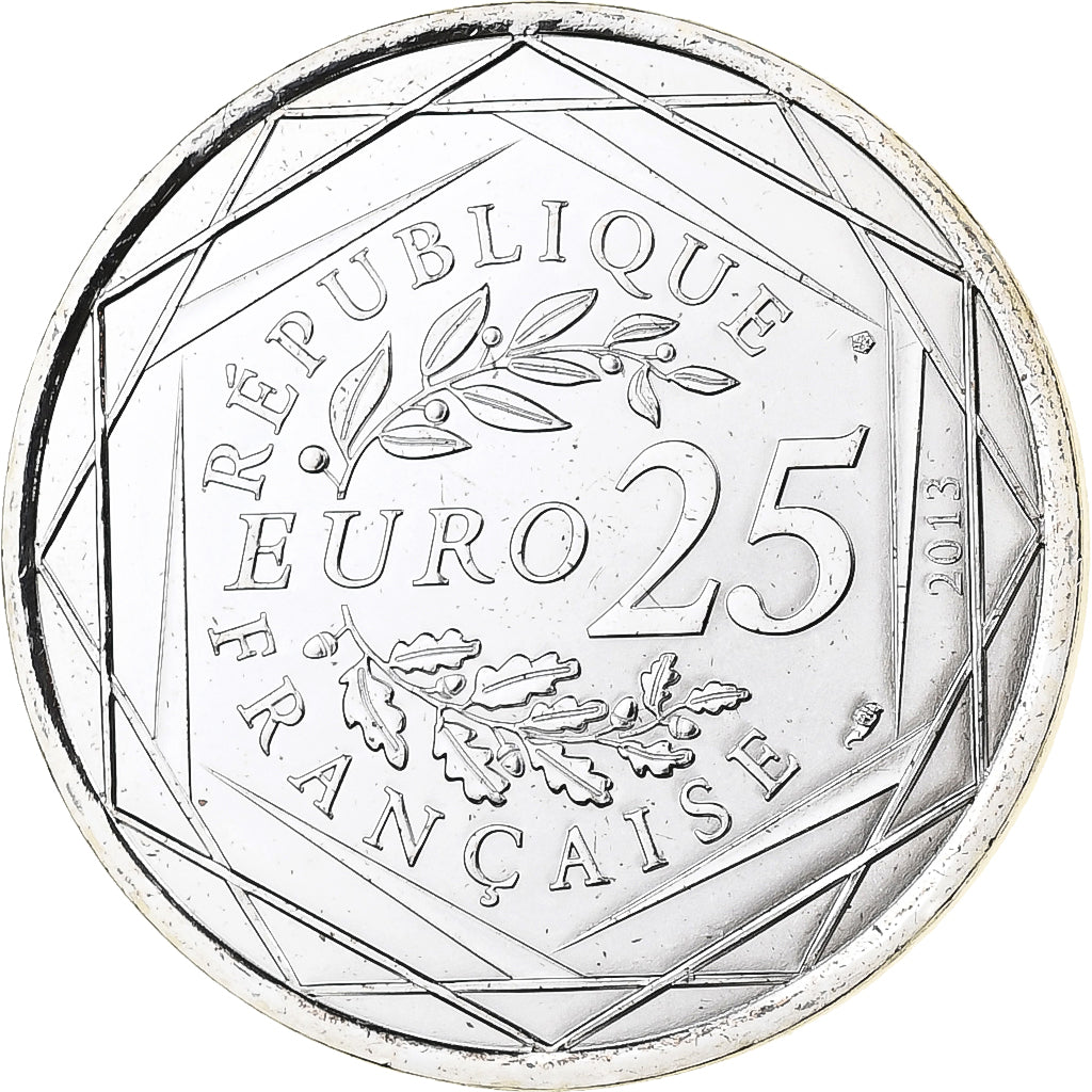 France, 25 Euro, Respect, 2013, MDP, Silver, MS(65-70)