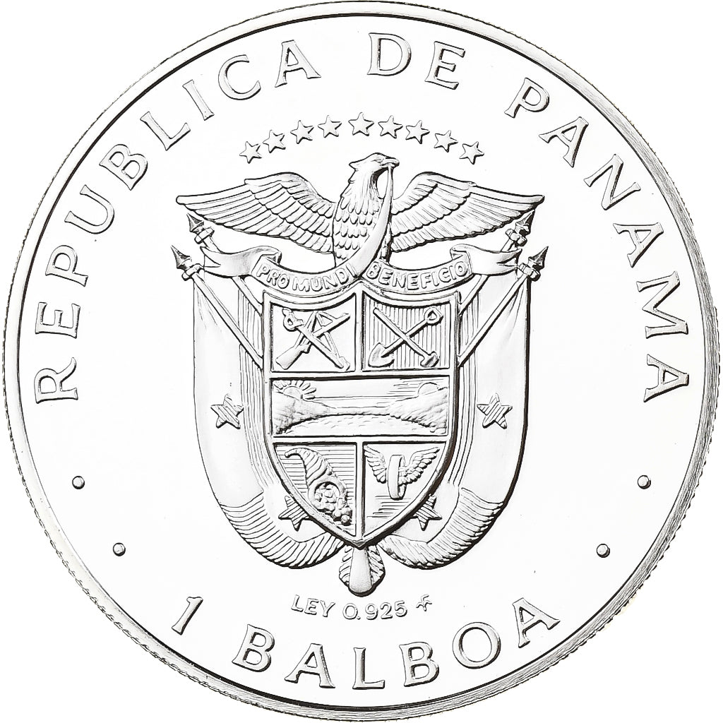 Panama, Balboa, 1975, Franklin Mint, PP, Silber, STGL
