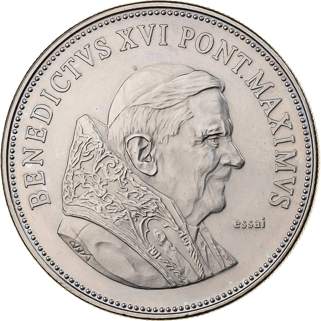 Frankreich, Medaille, Benoit XVI, 2010, Utrecht, Kupfer-Nickel, Pattern, VZ+